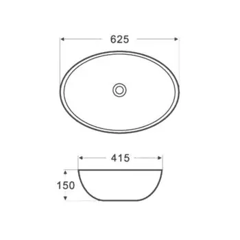 Раковина накладная AZARIO