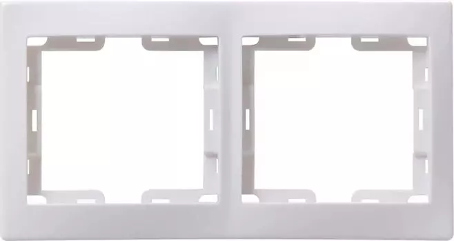 Рамка 2местн. горизонт. КВАРТА РГ-2-КБ (белый)