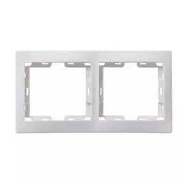 Рамка 2местн. горизонт. КВАРТА РГ-2-ККм (кремовый)