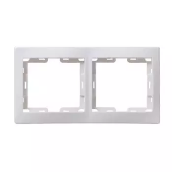 Рамка 2местн. горизонт. КВАРТА РГ-2-ККм (кремовый)