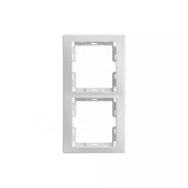 Рамка 2местн. верт. КВАРТА РВ-2-ККм (кремовый)