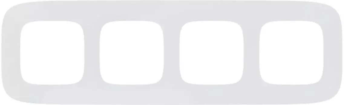 Рамка 4 поста Valena ALLURE универсальная; бел.