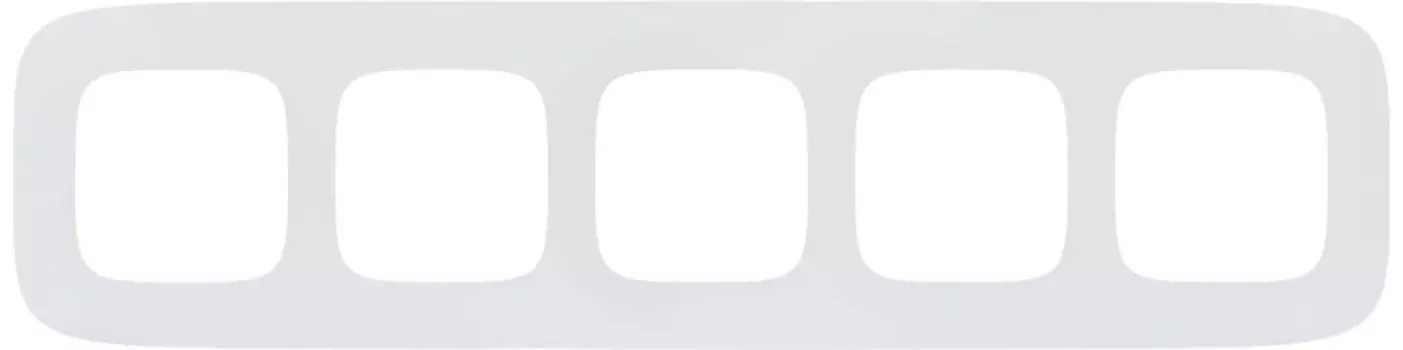 Рамка 5 постов Valena ALLURE универсальная; бел.