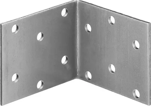Равносторонний крепежный уголок Зубр 310206-050-060 УКР-2.0 50х60х60 х 2 мм