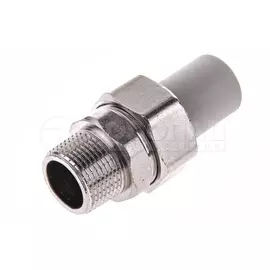 Разборное соединение 25х3/4" НР, цвет серый