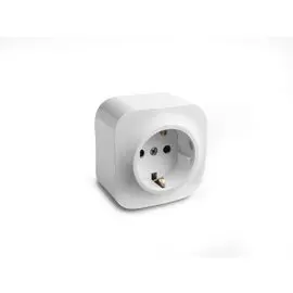 Розетка 1-м ОП с заземл. 16А Quteo бел., со шторками
