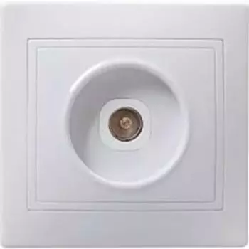 Розетка 1местн. телевиз. КВАРТА РТВ10-КБ (белый)
