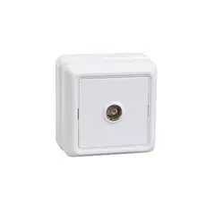 Розетка 1местн. телевиз. ОКТАВА РТВ20-ОБ (белый)