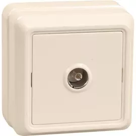 Розетка 1местн. телевиз. ОКТАВА РТВ20-ОКм (кремовый)