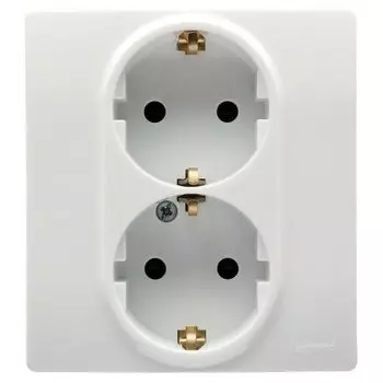 Розетка 2 x 2К+З - 16 А - 250 В~ - ETIKA