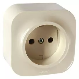 Розетка 2К без шторок - 16 A - 250 В~ - Quteo IP 20 - Слоновая кость