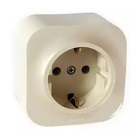 Розетка 2К+З без шторок - 16 A - 250 В~ - Quteo IP 20 - Слоновая кость