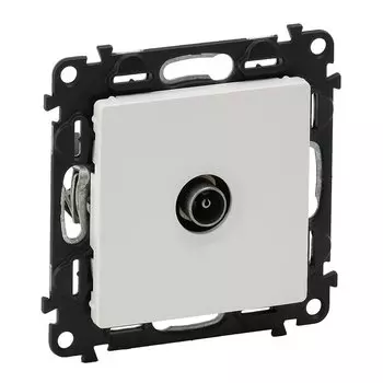 Розетка ТВ Valena LIFE с топологией "звезда" 0-2400 МГц., с лицевой панелью, белая