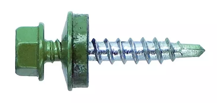 Саморез КР св. 4,8х35 Ral-6005 (темно-зеленый) (60 шт.) конт.