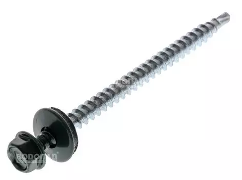 Саморез КР св. 4,8х70 Ral-6005 (темно-зеленый) (30 шт.) конт.