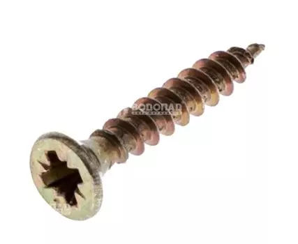 Саморез универсальный желт. 2,5х16 пот. гол. (500 шт), конт.