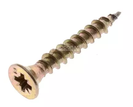 Саморез универсальный желт. 3,0х20 пот. гол. (200 шт), конт.