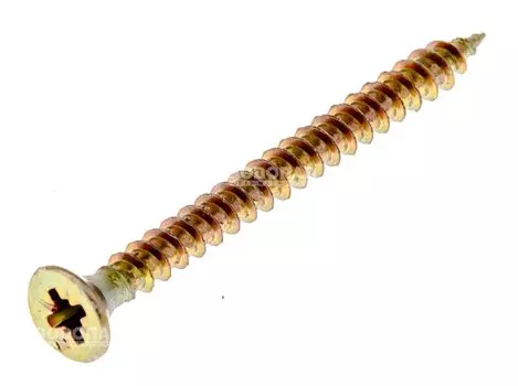 Саморез универсальный желт. 3,0х35 пот. гол. (30 шт), пак.