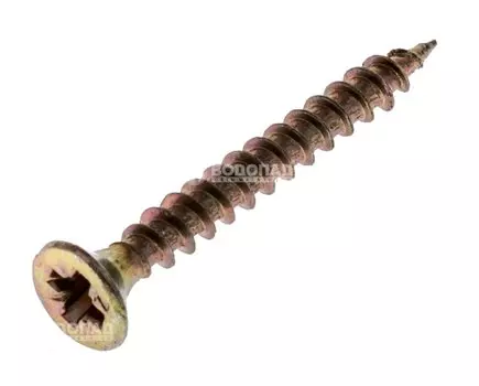 Саморез универсальный желт. 3,5х30 пот. гол. (200 шт), конт.