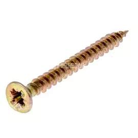 Саморез универсальный желт. 3,5х35 пот. гол. (25 шт), пак.