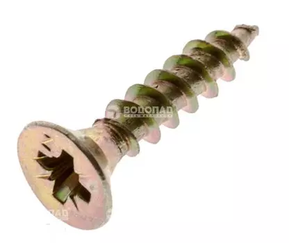 Саморез универсальный желт. 4,0х20 пот. гол. (200 шт), конт.