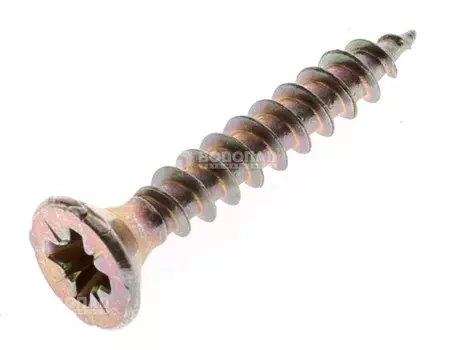 Саморез универсальный желт. 4,0х25 пот. гол. (200 шт), конт.