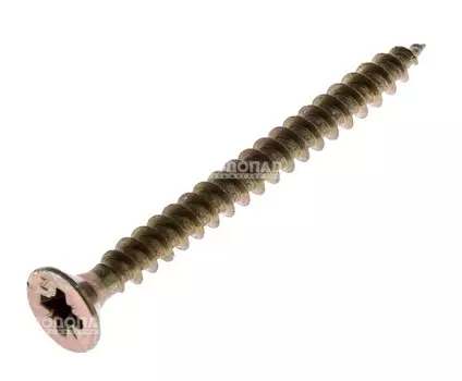 Саморез универсальный желт. 4,0х45 пот. гол. (200 шт), конт.