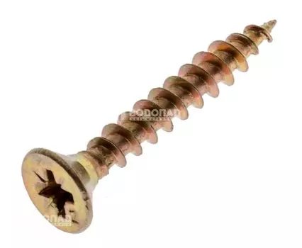 Саморез универсальный желт. 4,5х30 пот. гол. (200 шт), конт.