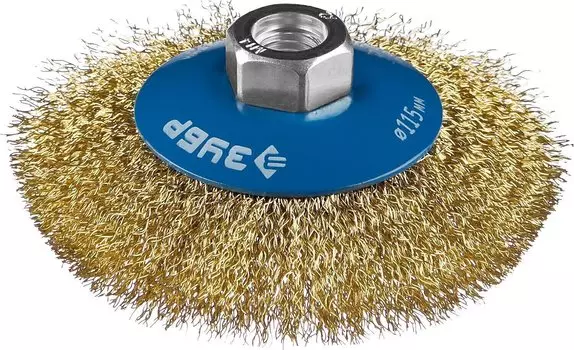 Щетка коническая для УШМ Зубр Профессионал 35267-115_z02 ? 115 мм, проволока 0.3 мм