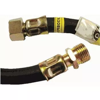 Шланг газовый Русло 1/2" В-Н 9 мм L 3,5 м резина, черный