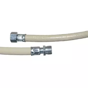 Шланг газовый Русло 1/2" В-Н L 1 м резина, белый