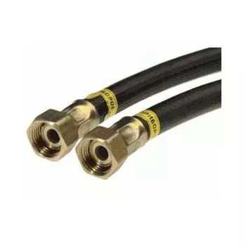 Шланг газовый Русло 1/2" В-В 9 мм L 3,5 м резина, черный