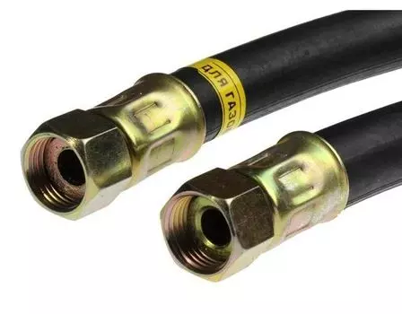 Шланг газовый Русло 1/2" В-В 13 мм, L 2,5 м, резина
