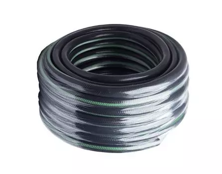 Шланг поливочный Вихрь 73/7/2/12 ПВХ усиленный премиум,пищевой 5-и слой.армир. 3/4, 50м серый, 4-х слой,синий