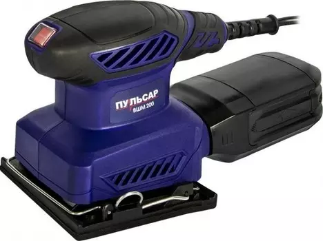 Шлифмашина вибрационная Пульсар ВШМ 200 793-725 200Вт, 110х100 мм, 14000 об/мин, 1,6 кг