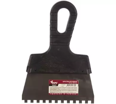 Шпатель Курс 06601 фасадный нержавеющий зубчатый 150 мм / зуб 6 мм