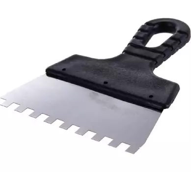 Шпатель Курс 06602 фасадный нержавеющий зубчатый 150 мм / зуб 8 мм