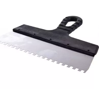 Шпатель Курс 06607 фасадный нержавеющий зубчатый 250 мм / зуб 6 мм