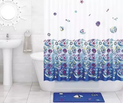 Шторка для ванной WasserKRAFT