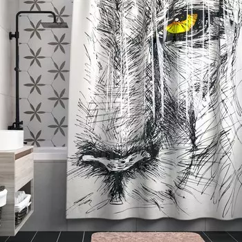 Шторка для ванной WasserKRAFT