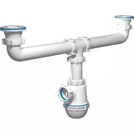 Сифон Ани Пласт Ani-grot двойной 1.1/2"х40 А3000