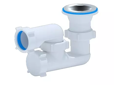 Сифон Ани-пласт E210 для душевого поддона 1.1/2"х40 мм, регулируемый