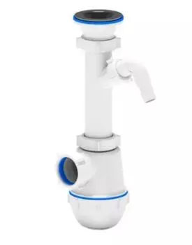 Сифон Ани-Пласт Грот A1000 1.1/2"х40 с с отводом для стиральной машины