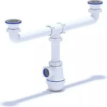 Сифон Ани-Пласт Грот A3000 1.1/2"х40 двойной