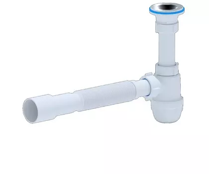 Сифон Ани-пласт Юнг ВМ1016 для умывальников 1.1/4"х32 мм, с гибкой трубой 32х40/50 мм