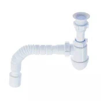 Сифон Ани-пласт Варяг C5010 для мойки 1.1/2"х40 мм, с гофрой на 50 мм