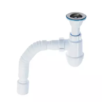 Сифон Ани-пласт Варяг C5510 1.1/2"х40 мм универсальный, с гибкой трубой 40/50 мм