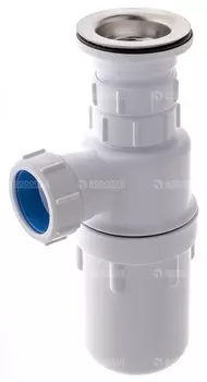 Сифон бутылочный (1 1/2''х40мм) с выпуском и вставкой "антисифон"