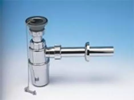 Сифон бутылочный 1.1/4"х32мм прямой. хром MRW1-CP