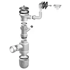 Сифон с выпуском UKINOX